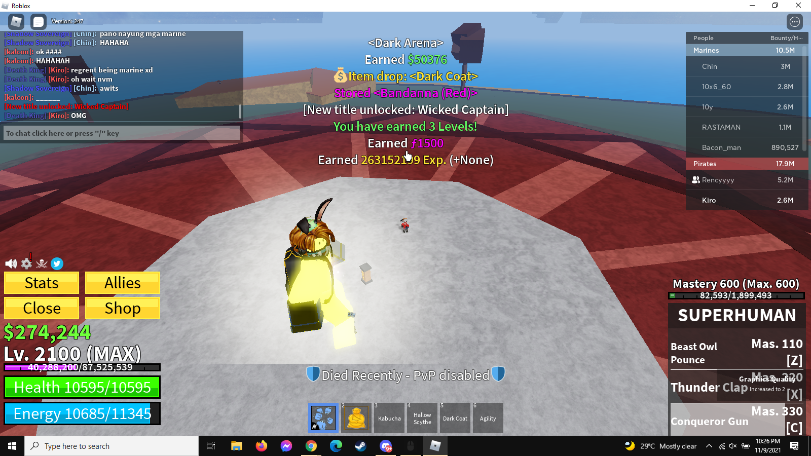 Getting r Title In Blox Fruits! 