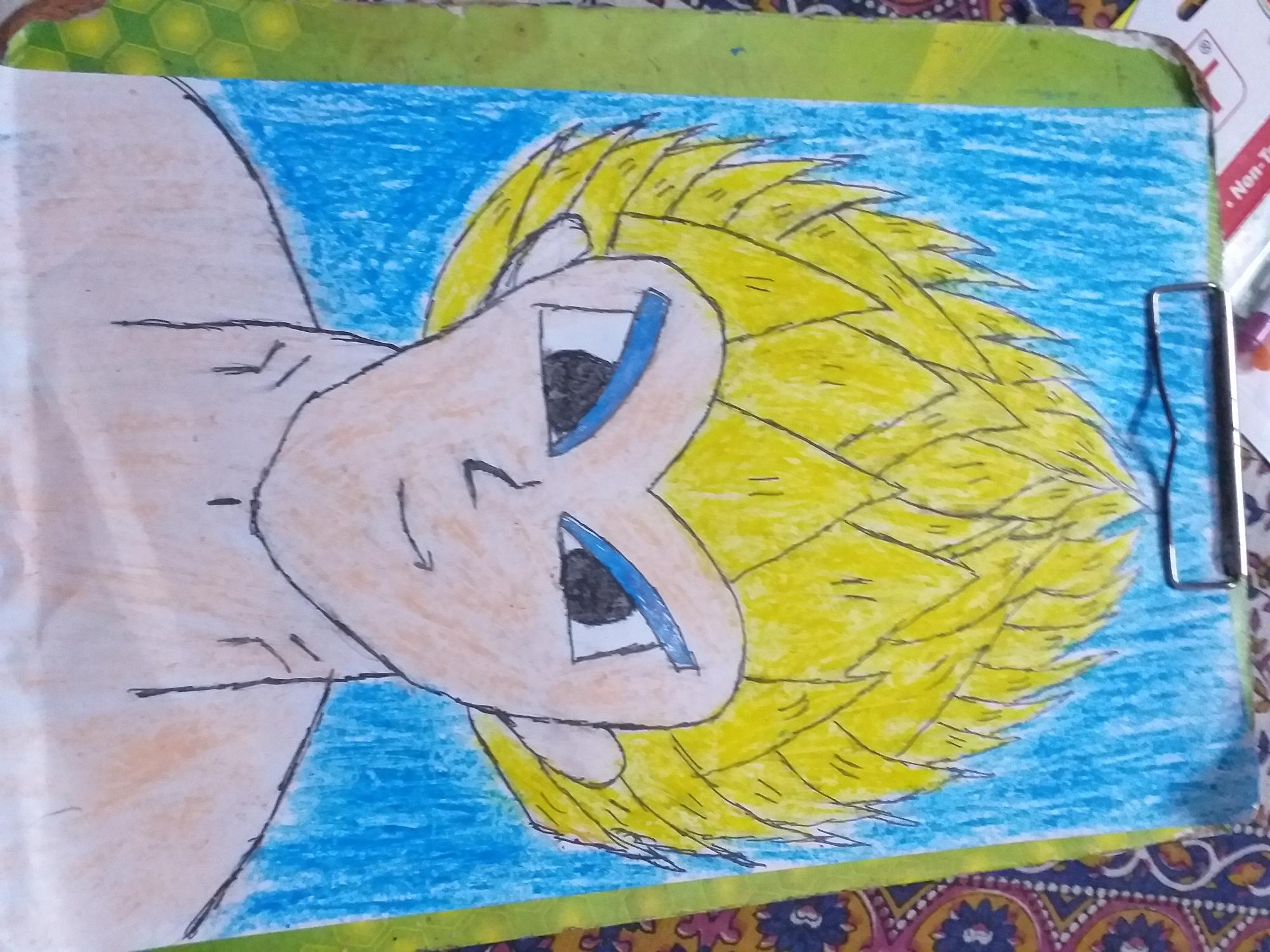 Its My First Drawing Of Vegeta Super Saiyan So Hows This