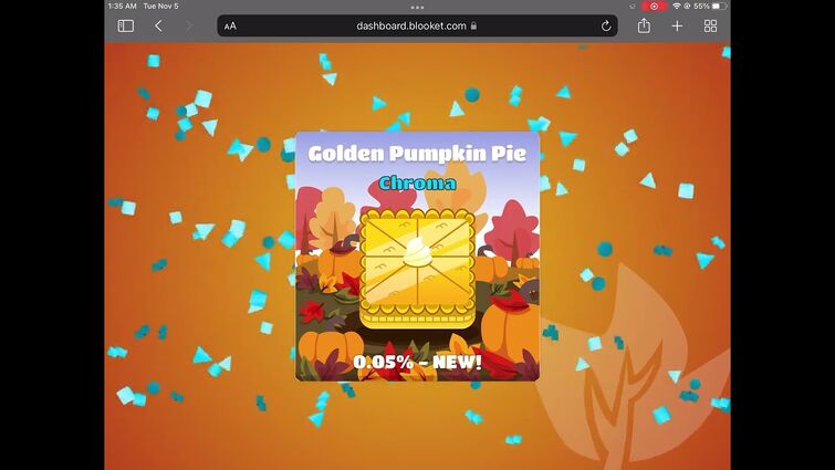 I GOT THE FIRST GOLDEN PUMPKIN PIE IN On YouTube!