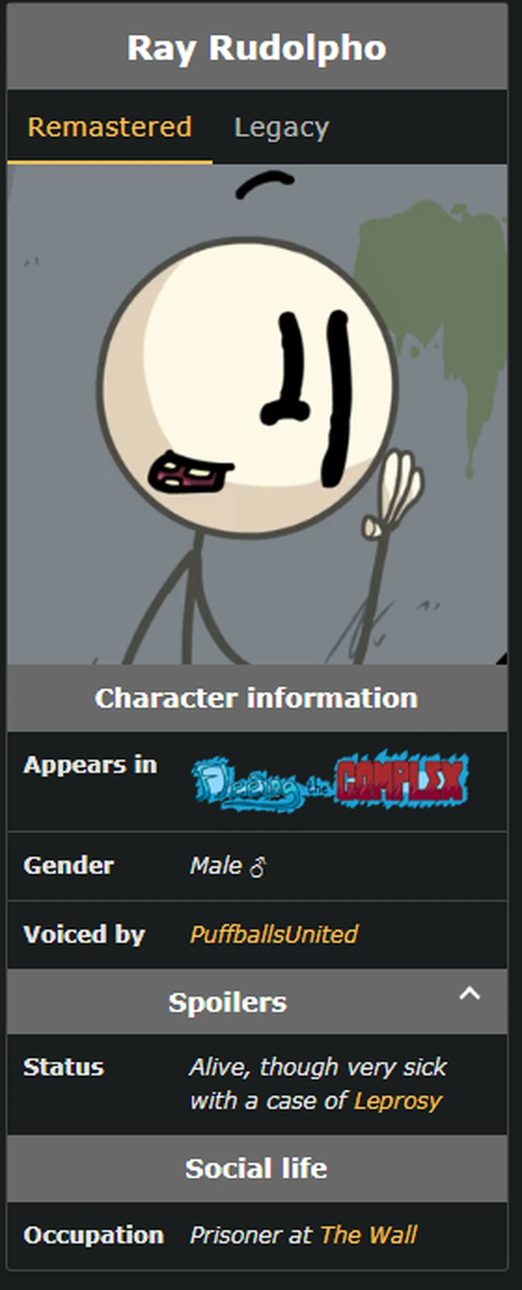 Why is Ray Rudolpho Not belong on nationalism | Fandom