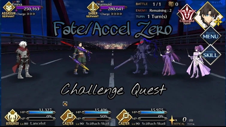 Fate/Accel Zero Rerun Challenge Quest ft. Zerkelot/Lancelot(Berserker) (2 turns)