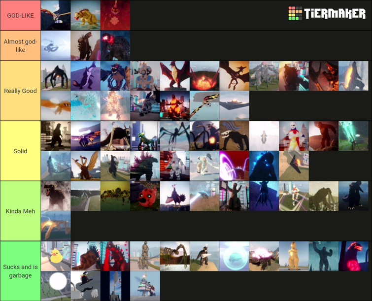 Kaiju Universe tier list - pick the best Kaiju