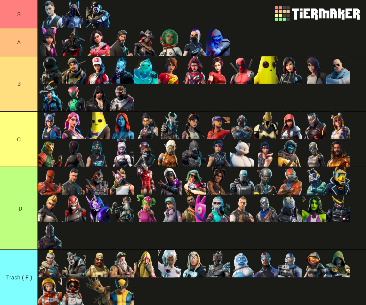 Fortnite Season 2 Bp Fandom All Bp Skins Seasons 2 14 Repost Fandom