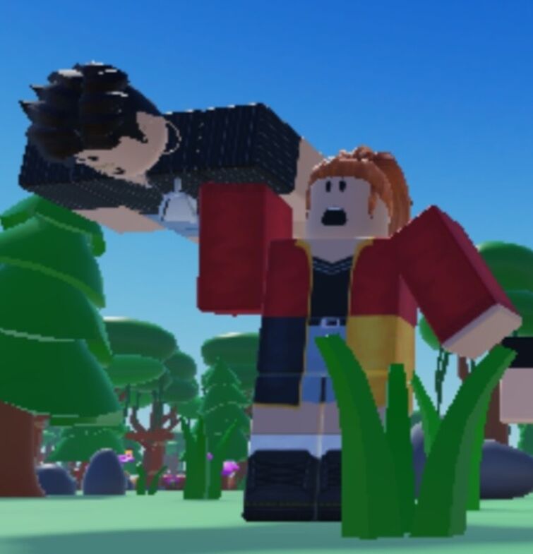 Roblox noob throwing a coin at a crying noob