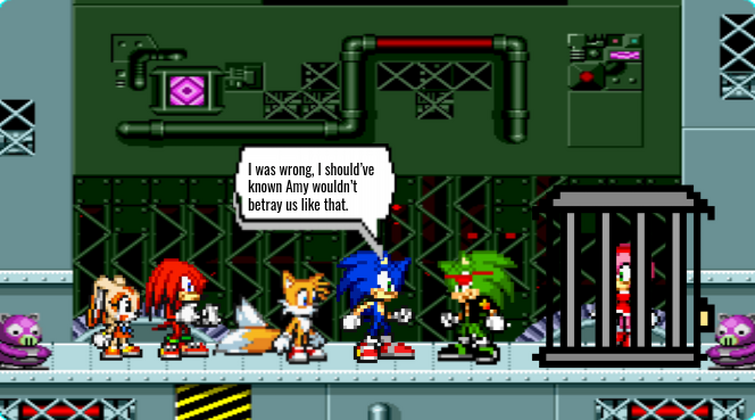 The Colorblindness of Amy Rose sprite comic