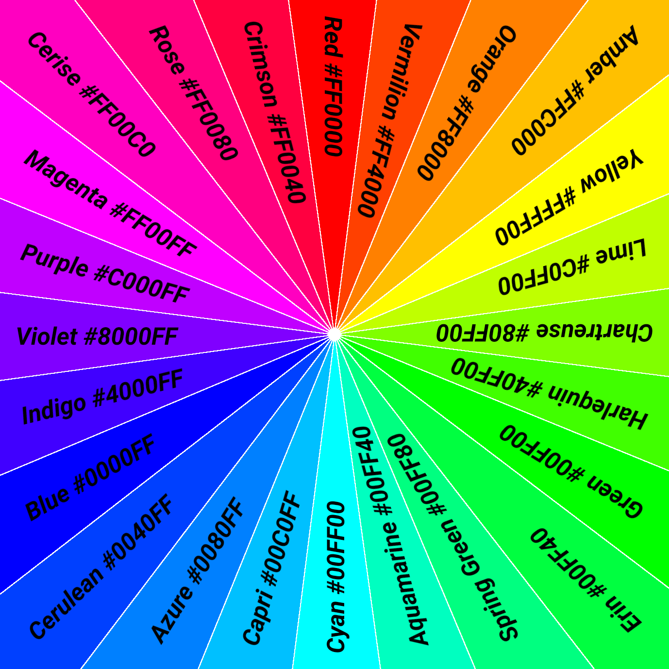 The 24 RGB color wheel You can make them as OCs!