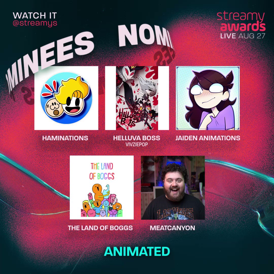 Streamy Award nominations for best Animation of 2023 Fandom