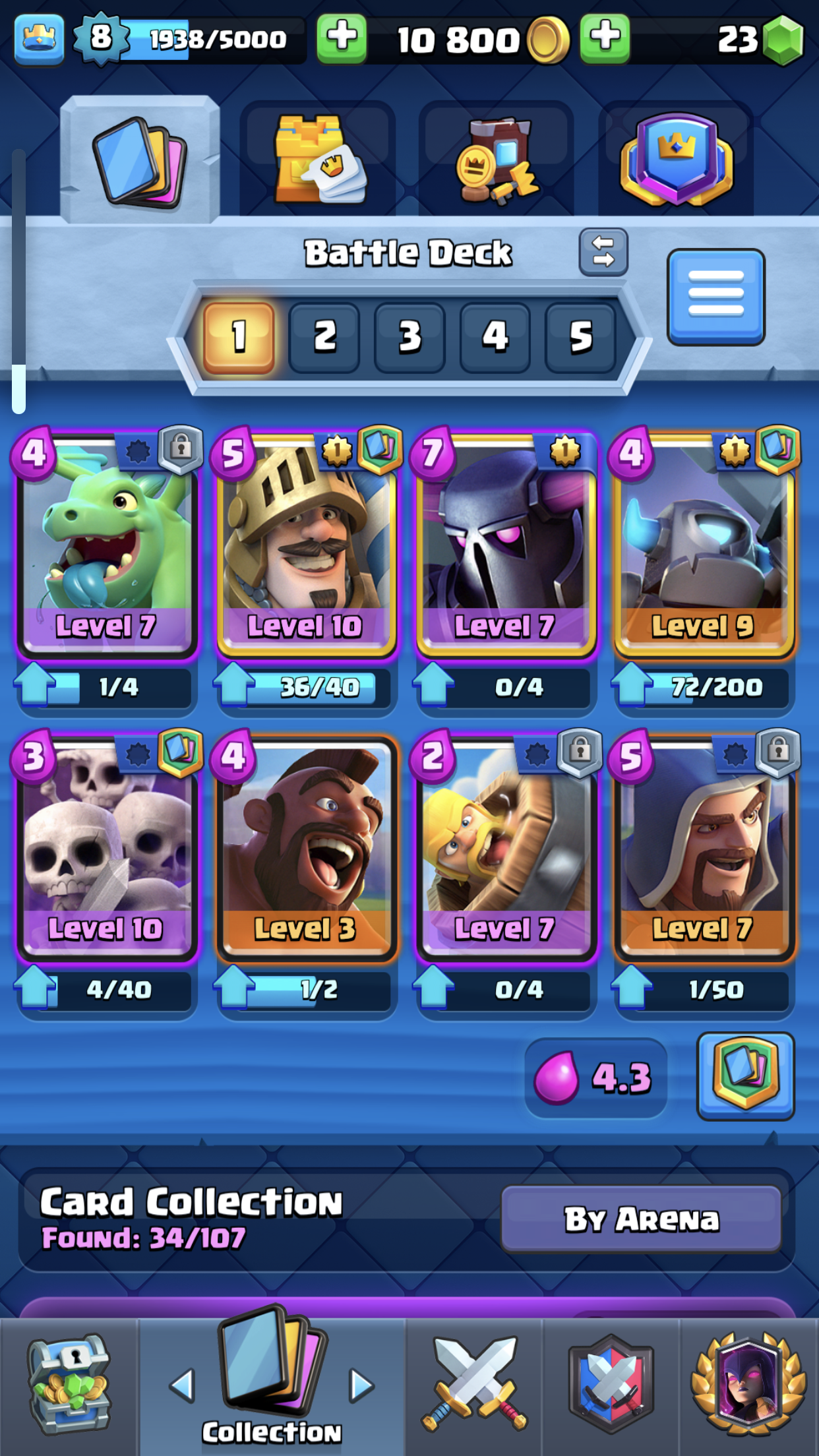 Really good deck for arena 5