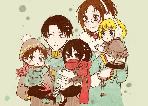 Levi And Hange And Baby Mikasa Eren Armin Fandom Levi whiteman (olaf) is on facebook. levi and hange and baby mikasa eren