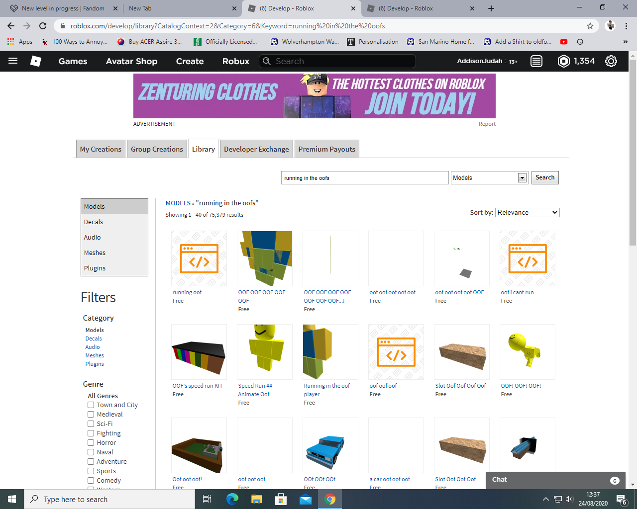 I Don T Know Why But Seeing My Ad On Roblox That I Paid Money To Advertise Is Kinda Satisfying Fandom - roblox develop how to