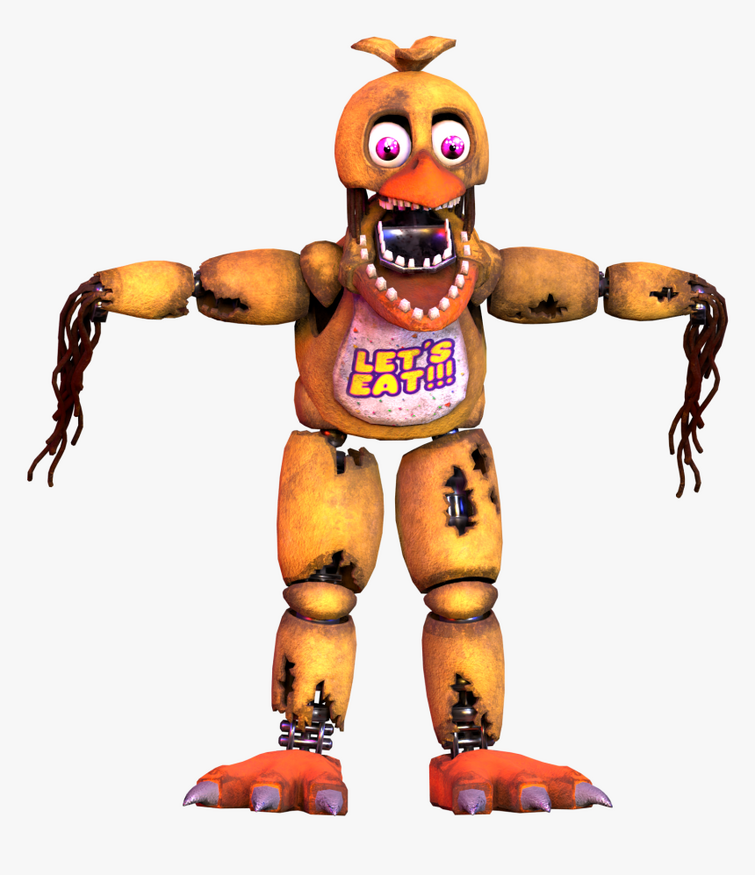 Картинки сломанной чики из фнаф 2