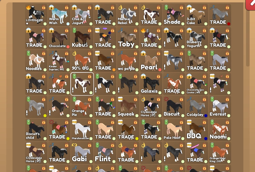 Trading (*V1 Clydesdales + their legacy coats*) Fandom