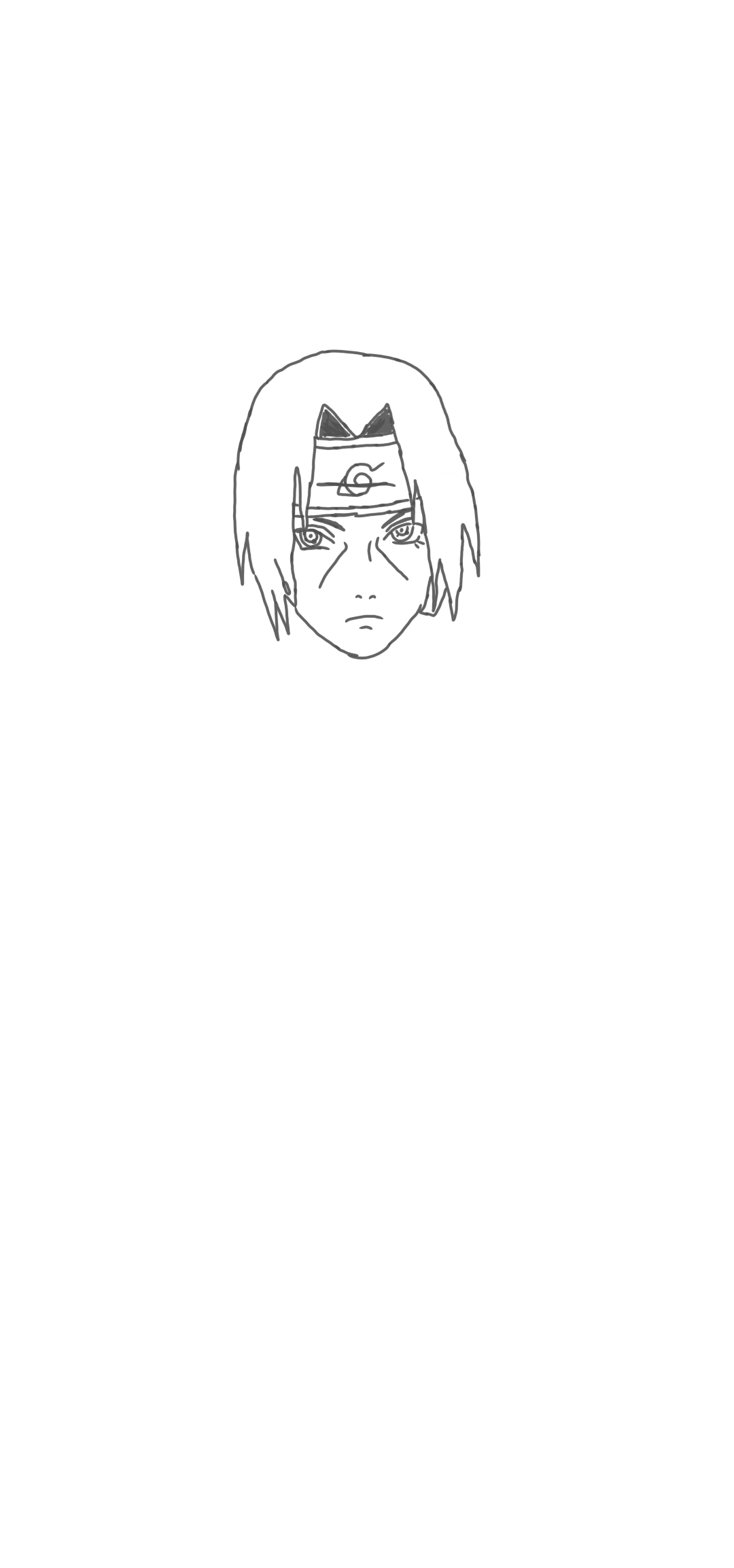 Meu recente desenho do Itachi !