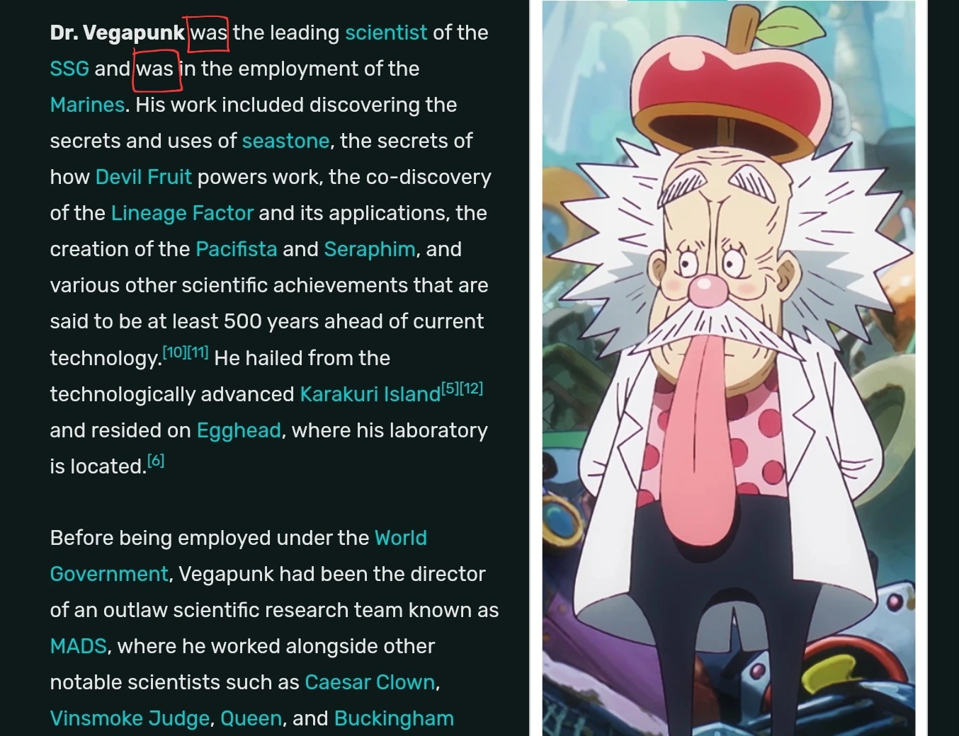 Vegapunk died | Fandom