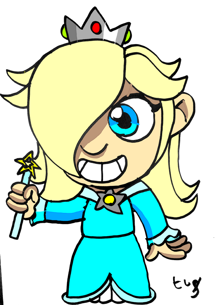 how to draw rosalina step by step