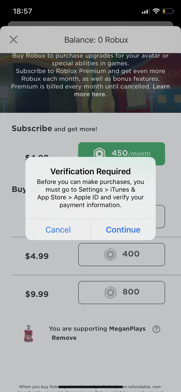 I Can T Buy Robux Help Fandom - how to buy robux with itunes money