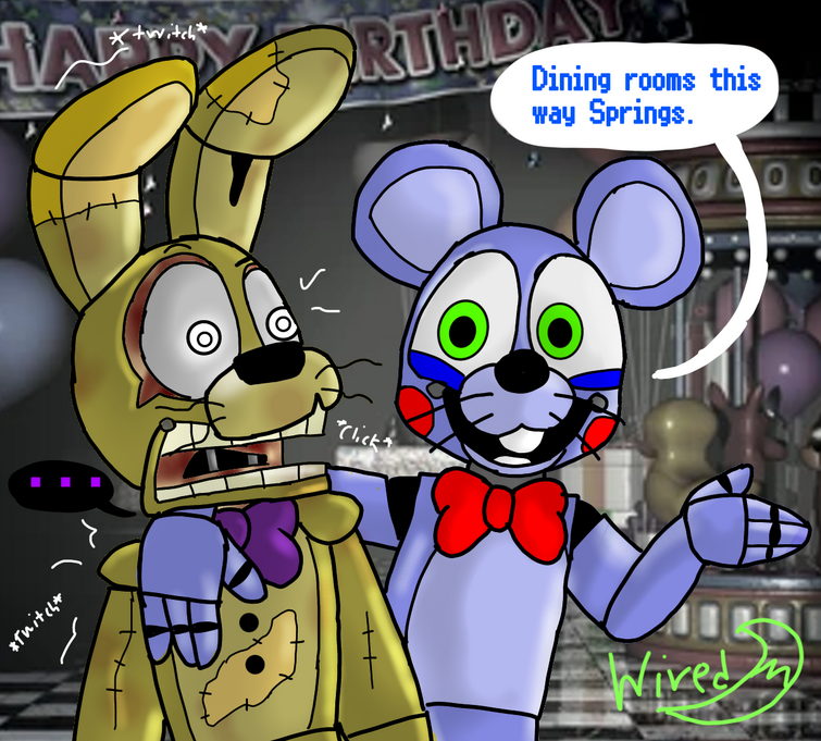 william afton and elizabeth afton (five nights at freddy's and 1 more)  drawn by yokichan_39