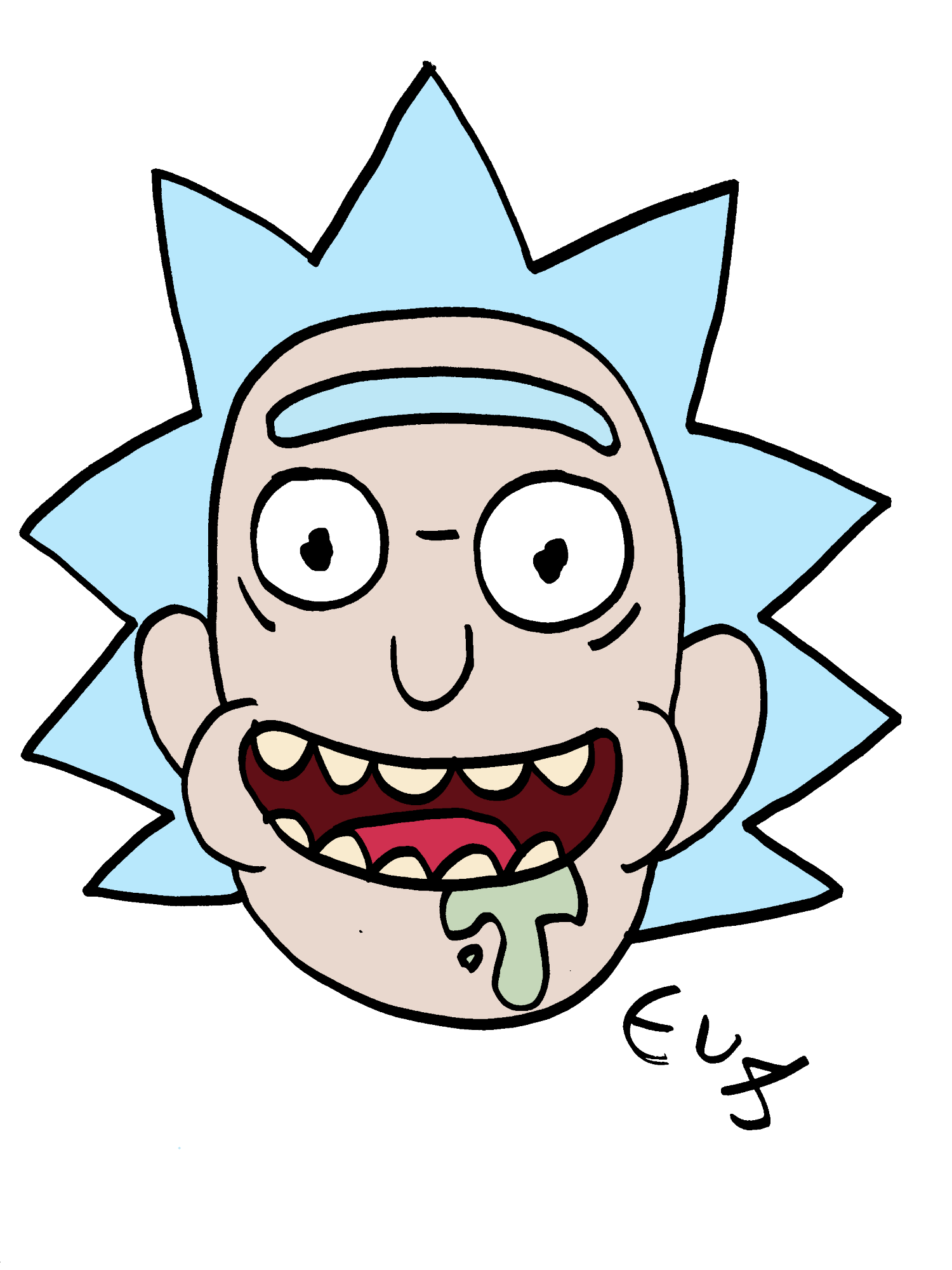 My simple drawing of Rick | Fandom