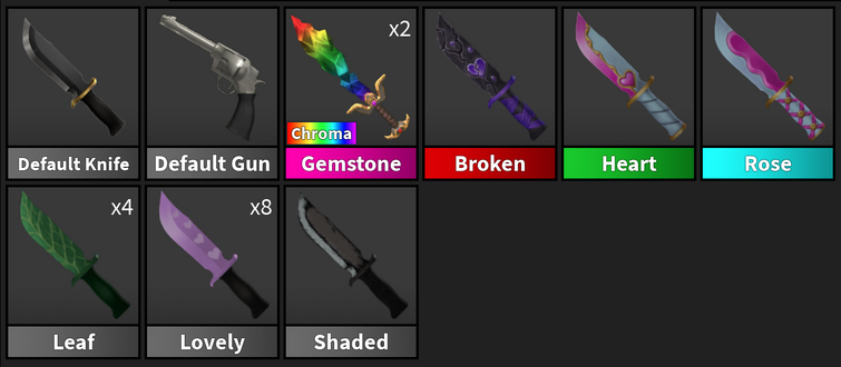 Gemstone, Trade Roblox Murder Mystery 2 (MM2) Items