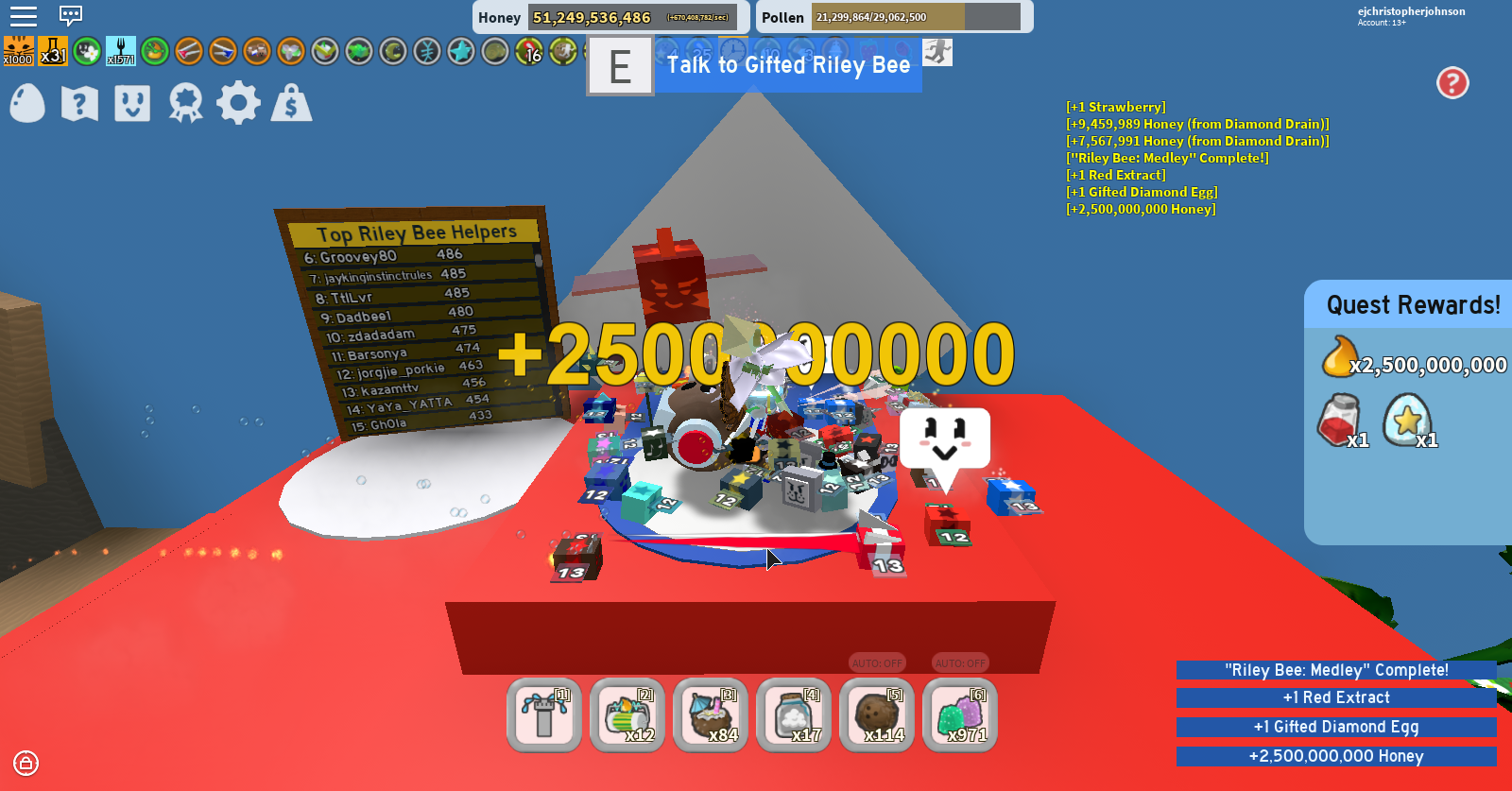 Roblox Bee Swarm Simulator Riley Bee