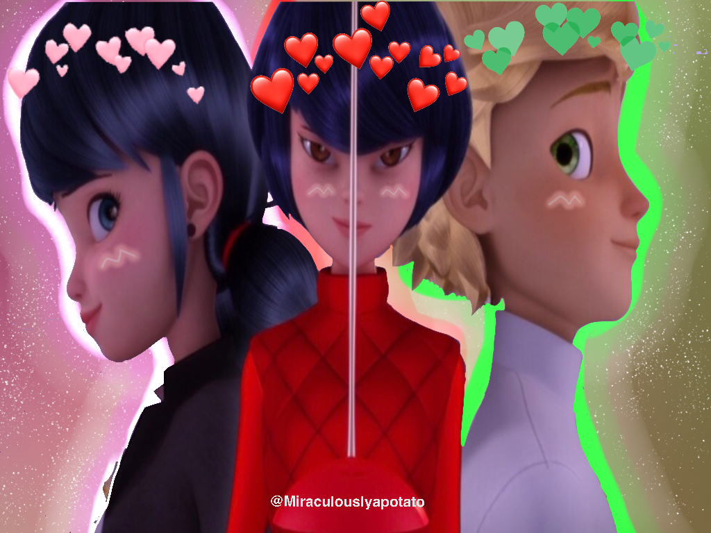 Love Triangle Edit Adrien Marinette Kagami Fandom