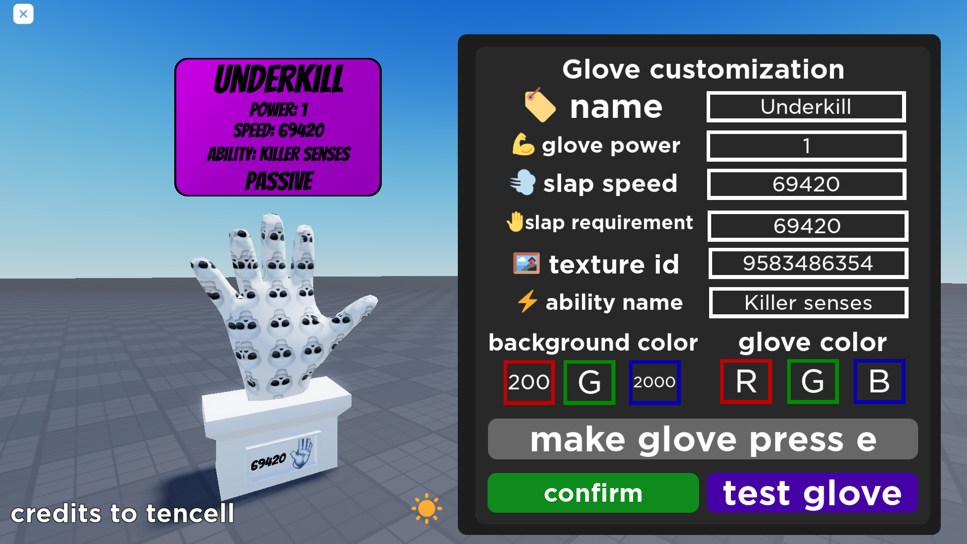 Name Every Main-Game Glove in Roblox Slap Battles