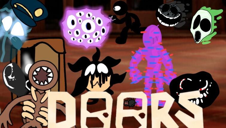 remake versions of the 2d doors monsters please add fan art but i