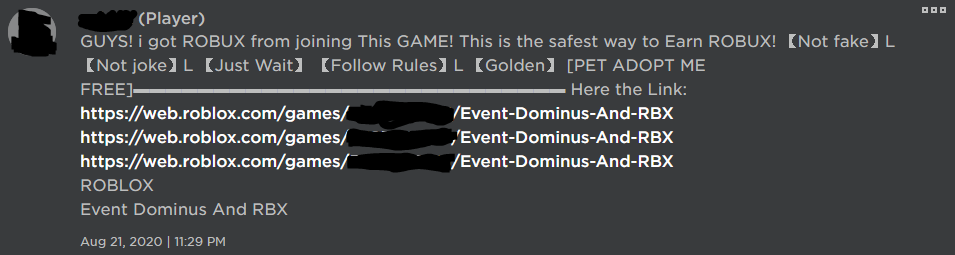 Why The Hell Are People Advertising Their Groups And Their Scam Games On The Sonar Studios Gorup Fandom - robux.studios