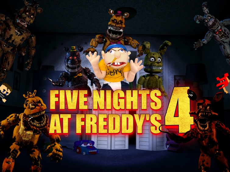 Five Nights At Freddy's 4 (FNAF 4) Jumpscares by Ethan Miller