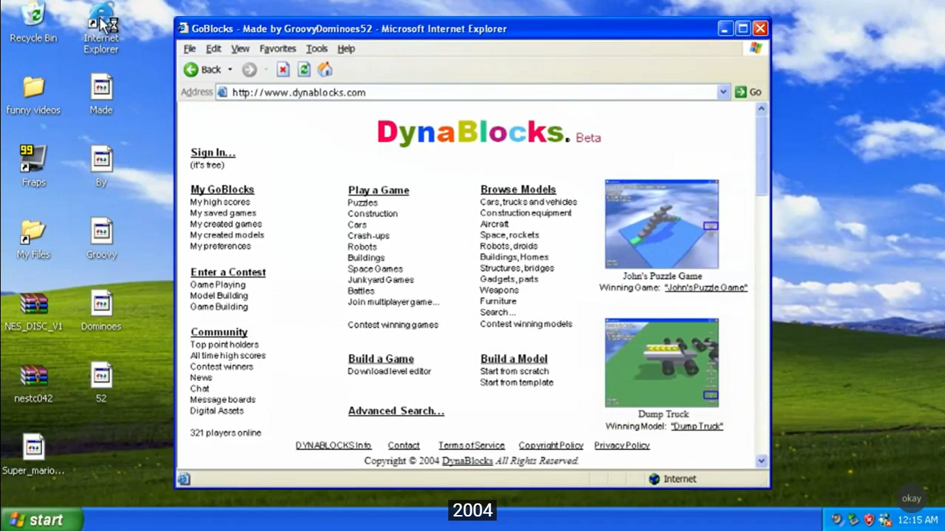 Evolution of Roblox website (2006 - 2020) 