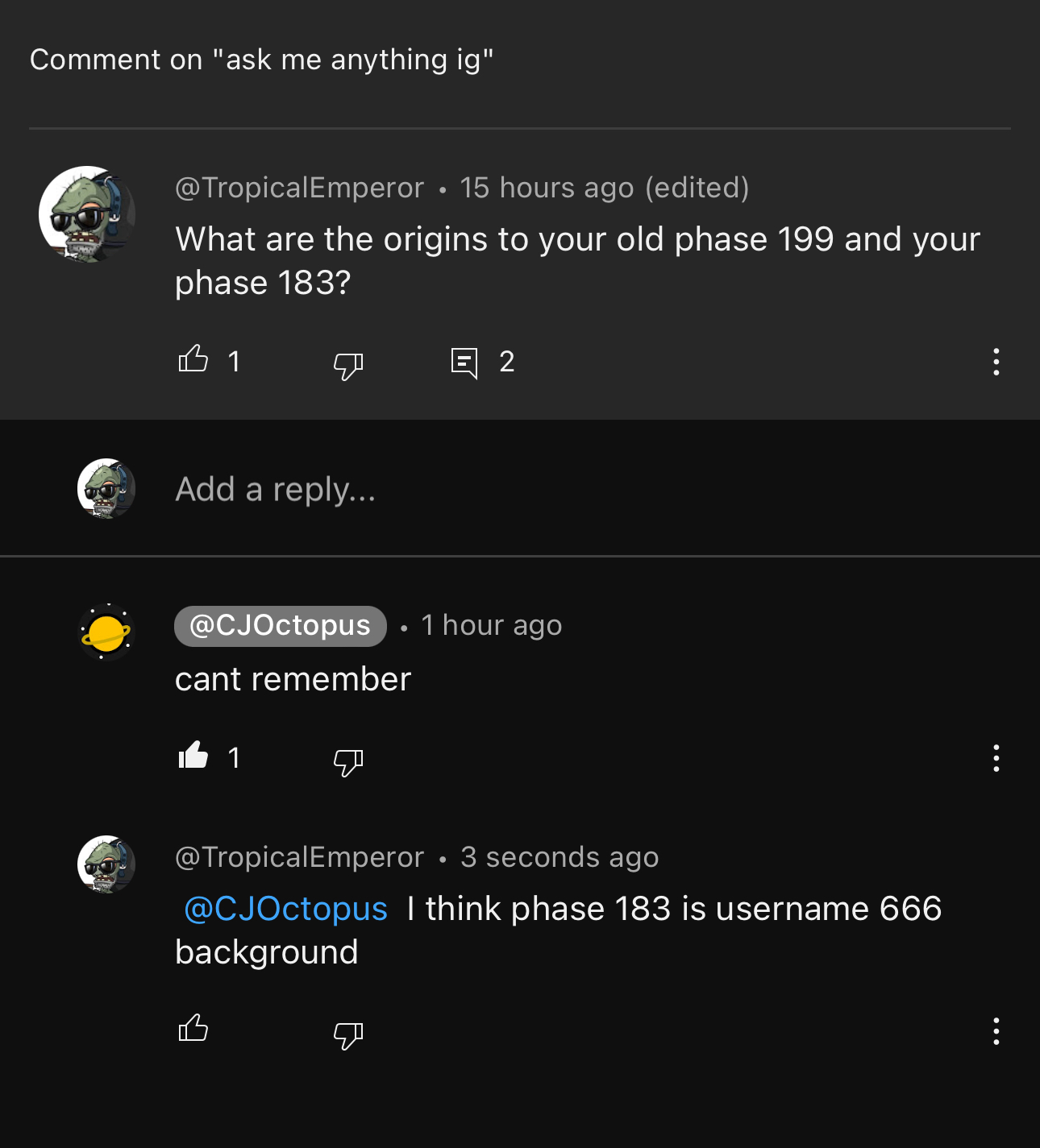 Cj Forgot His Old Phase 199 Origin And He Forgot The Origin To Phase 191 Fandom 