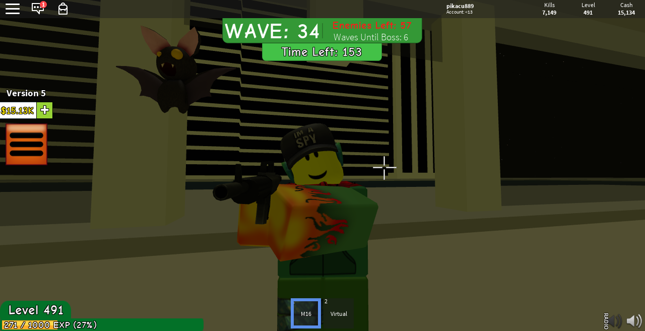 Roblox Zombie Attack Level 1000