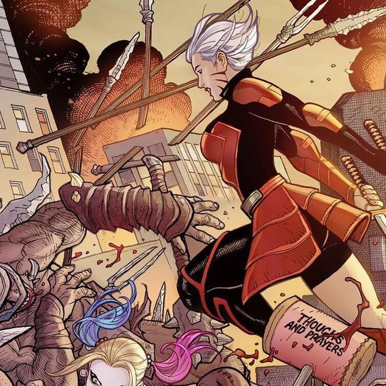 DC on Instagram: "It’s official! Harley Quinn is joining Black Canary’s Birds of Prey team. Still breaking hearts and faces after all these years 🎶🦇👊⚔️❤️ DC’s Birds of Prey #1 hits shelves 9/5. Variant cover art by Frank Cho."