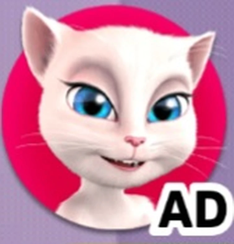 I just got an Talking Angela ad in Talking Tom Cat 2 and it has the old