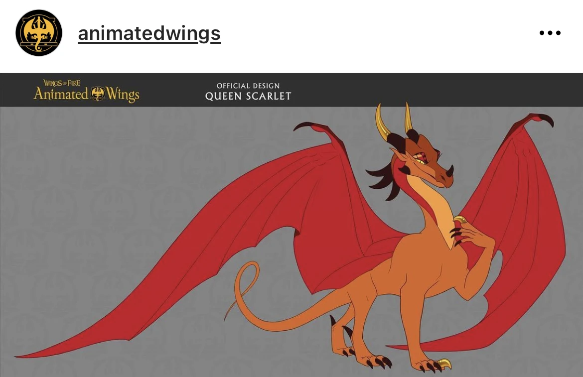 Official Scarlet design for Animatedwings Fandom