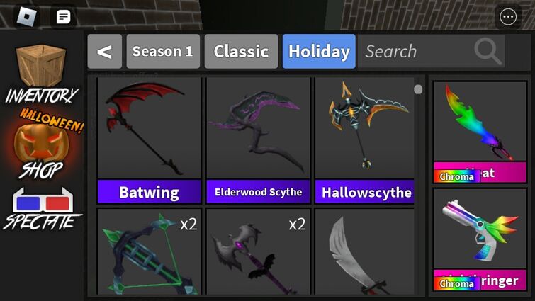 Trading these (Mlf skate set batwing and corrupt) : r/MurderMystery2