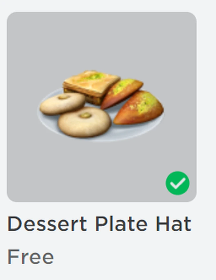 when will the dessert plate hat go offsale? Fandom