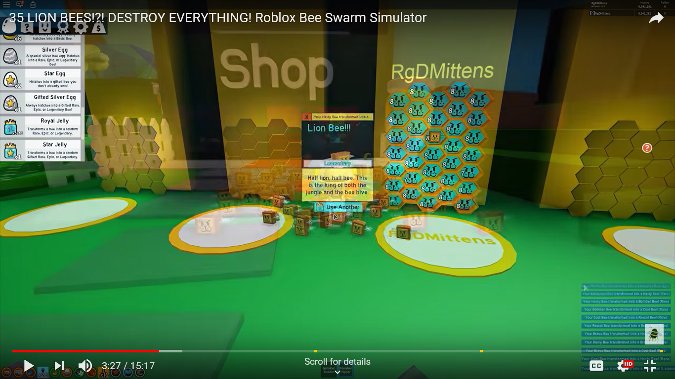 Rip Robux And Honey Sdmittens Fandom - bee swarm simulator sdmittens roblox