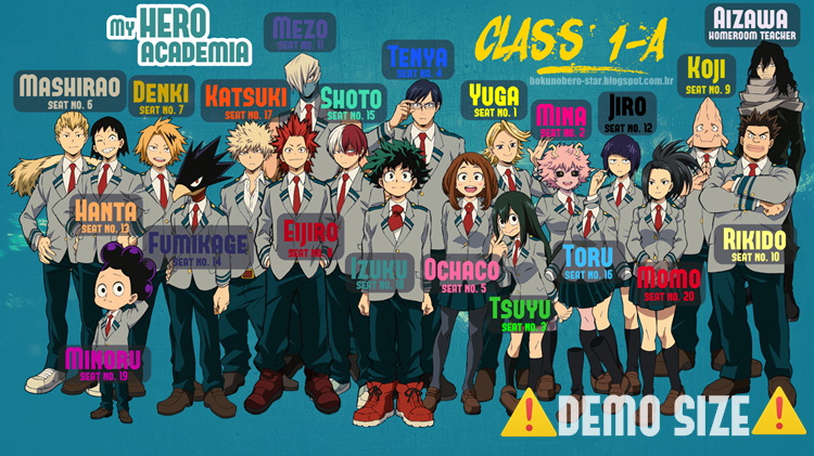 My Hero Academia Class 1a Characters List 7761