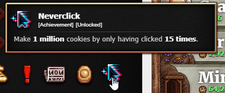 True neverclick done : r/CookieClicker