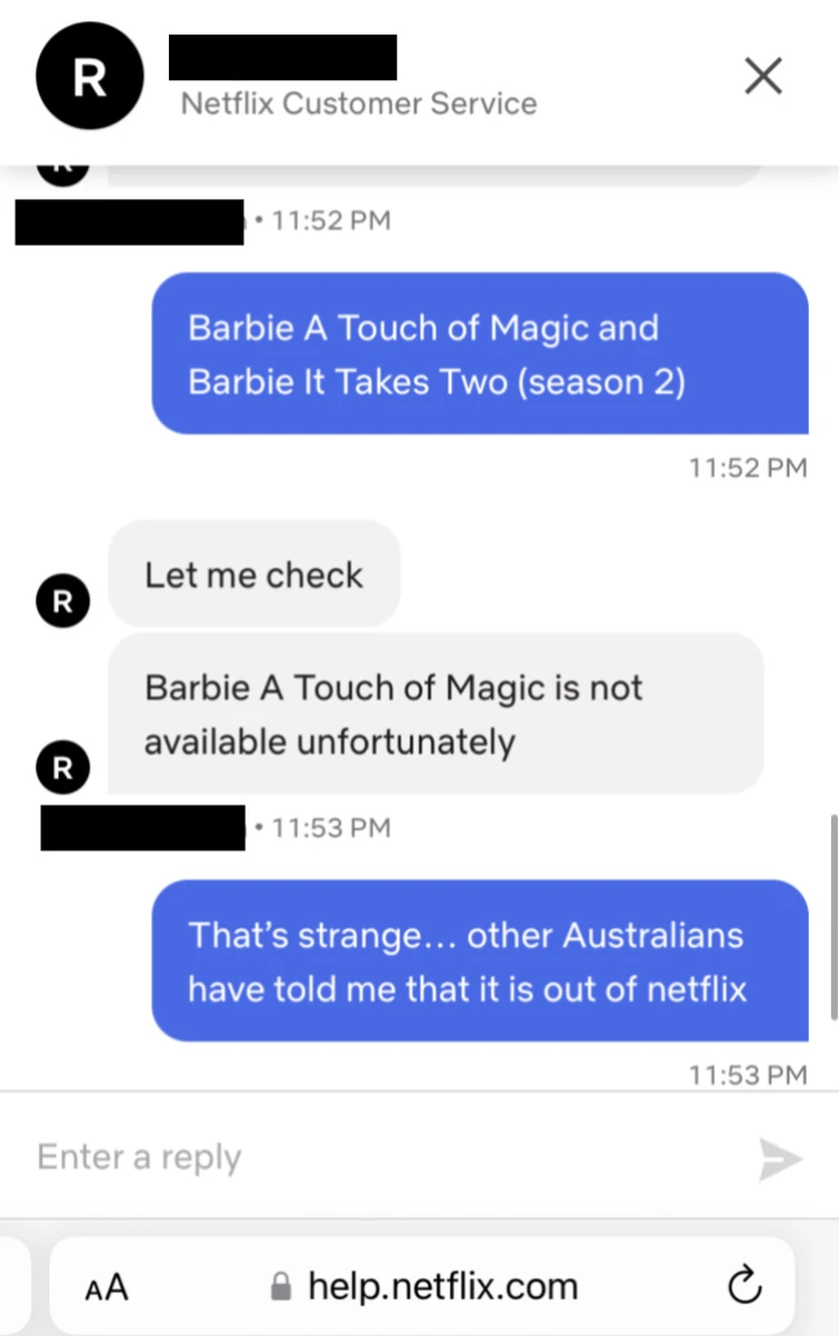 Update Touch of Magic is NOT available on Netflix Australia despite