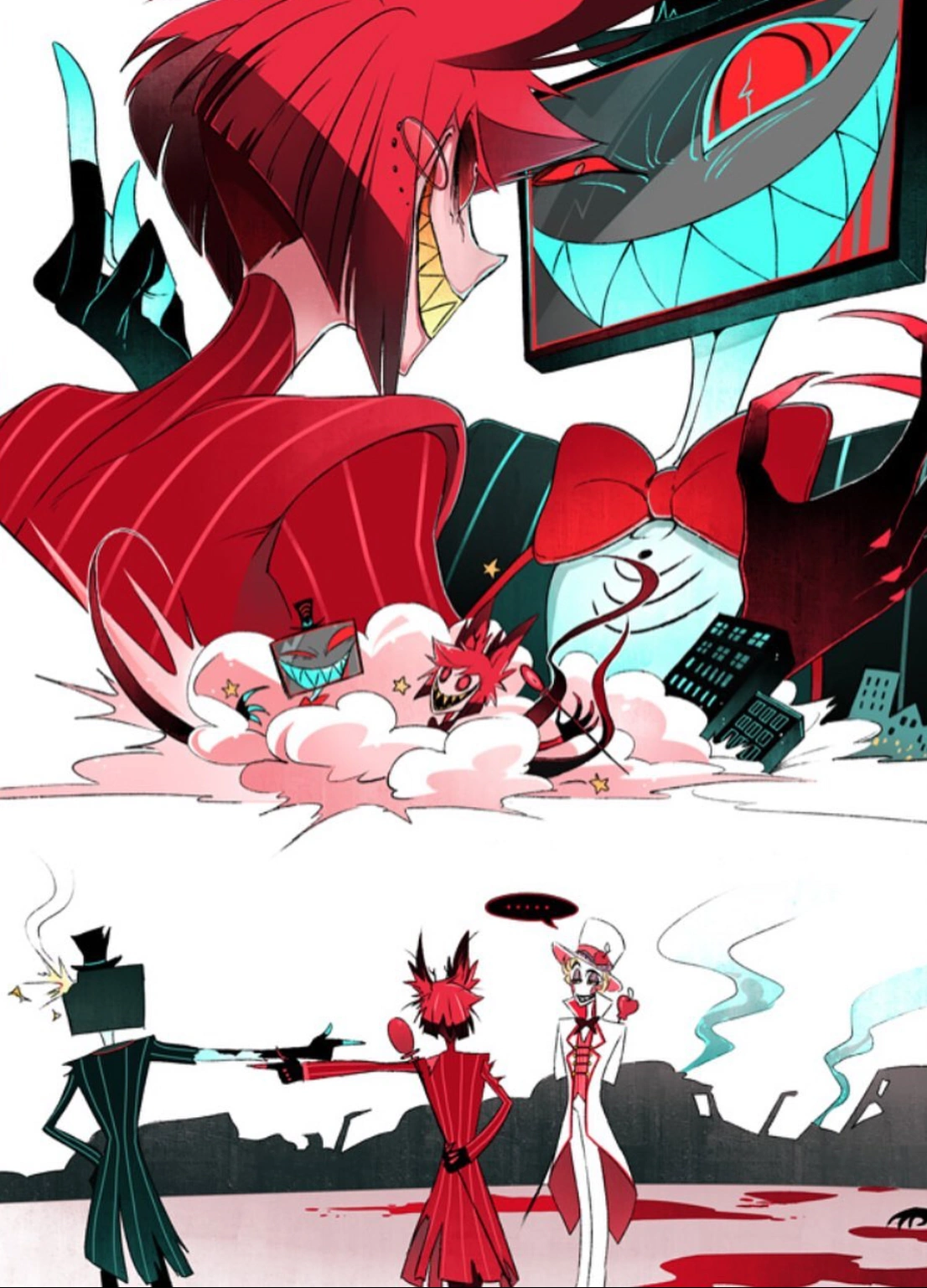 Alastor x lucifer x vox