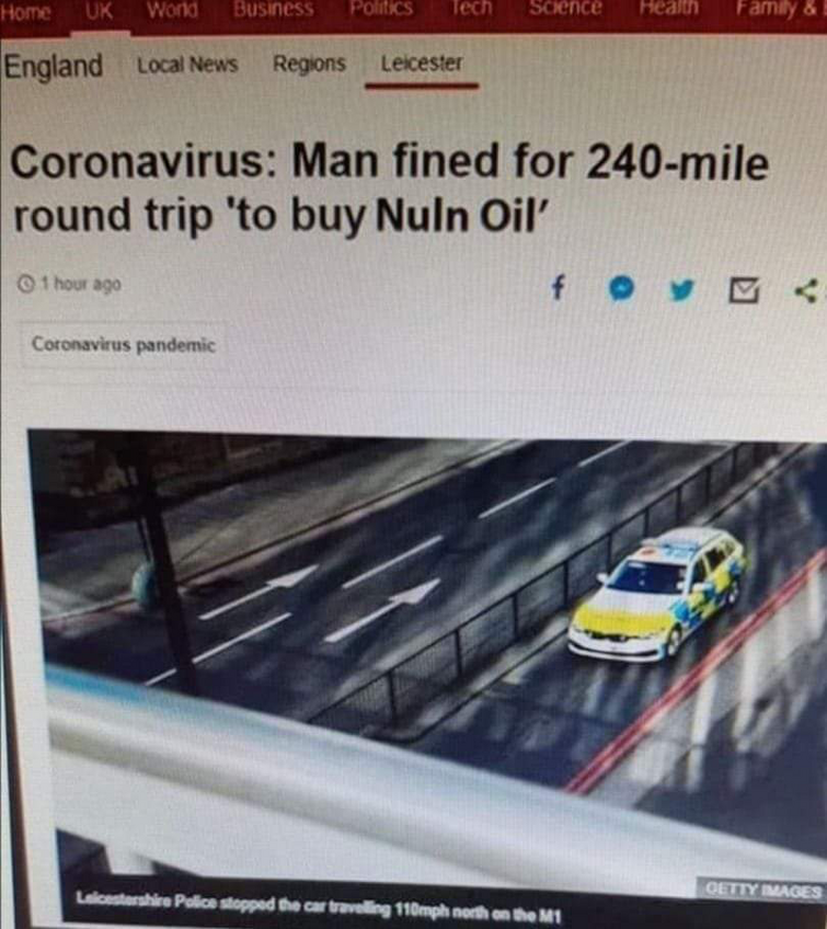 Breaking news: Man accidentally knocks over freshly bought Nuln
