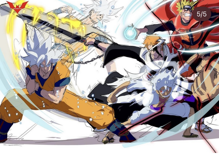 Ichigo vs Luffy vs Naruto