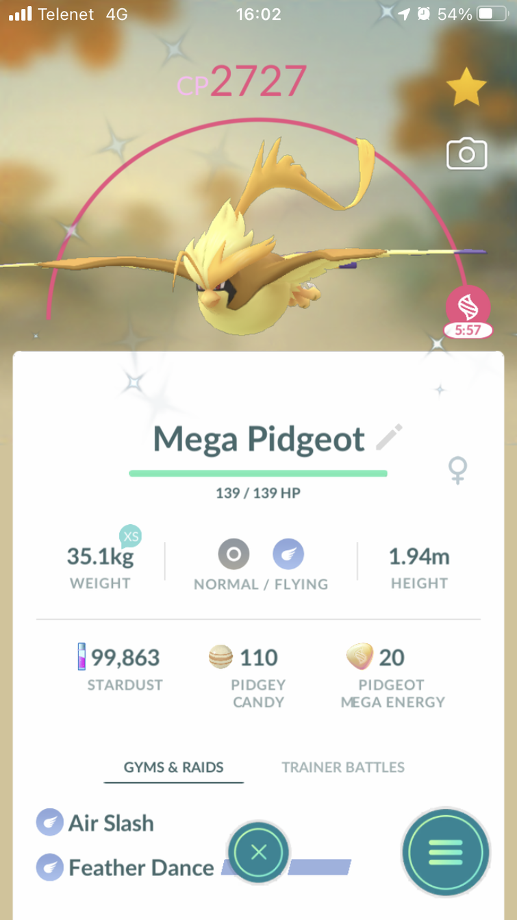 Pidgeot, Pokémon GO Wiki