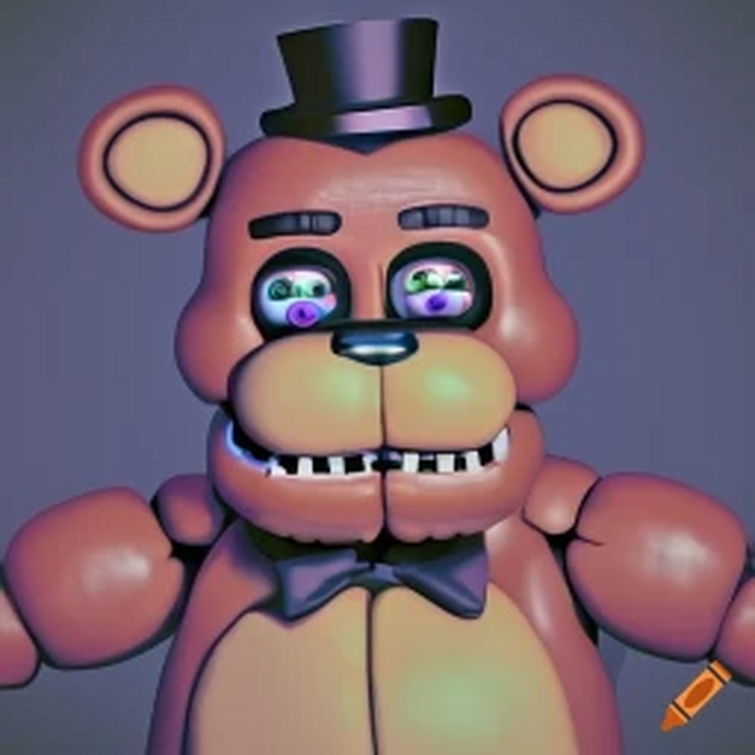So I decided to ask an AI to generate images of Freddy Fazbear and ...