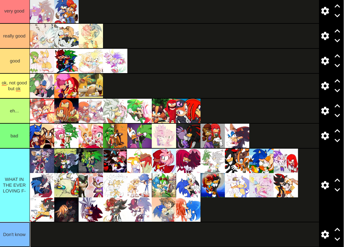 Sonic Ships Tier List Redux Fandom