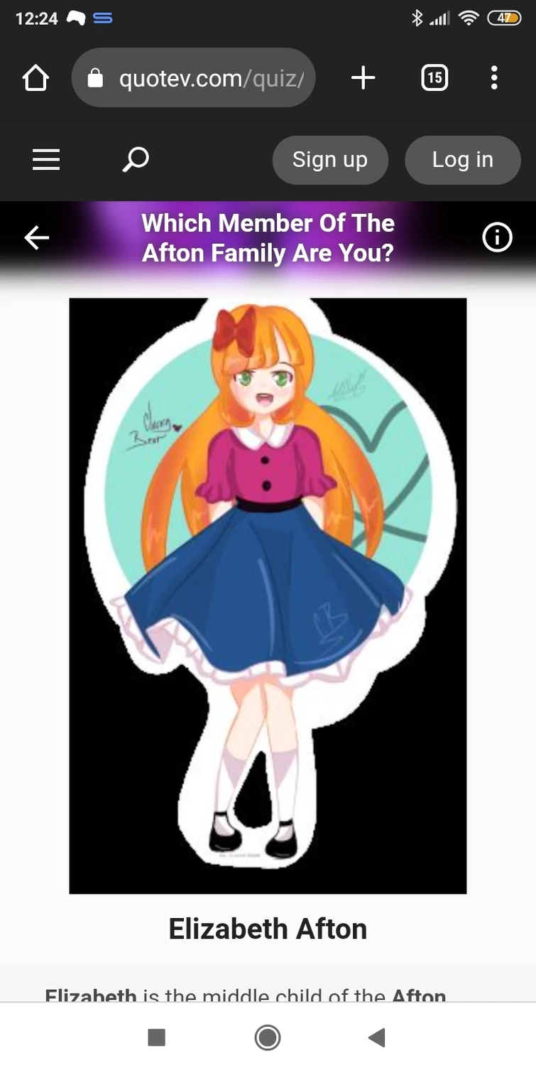 I did some FNaF quizzes on Quotev Fandom