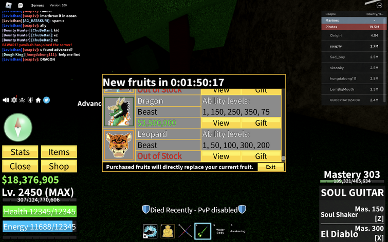 LOJA DO BLOX FRUITS E MIRAGE AO VIVO. BLOX FRUITS STOCK LIVE. 