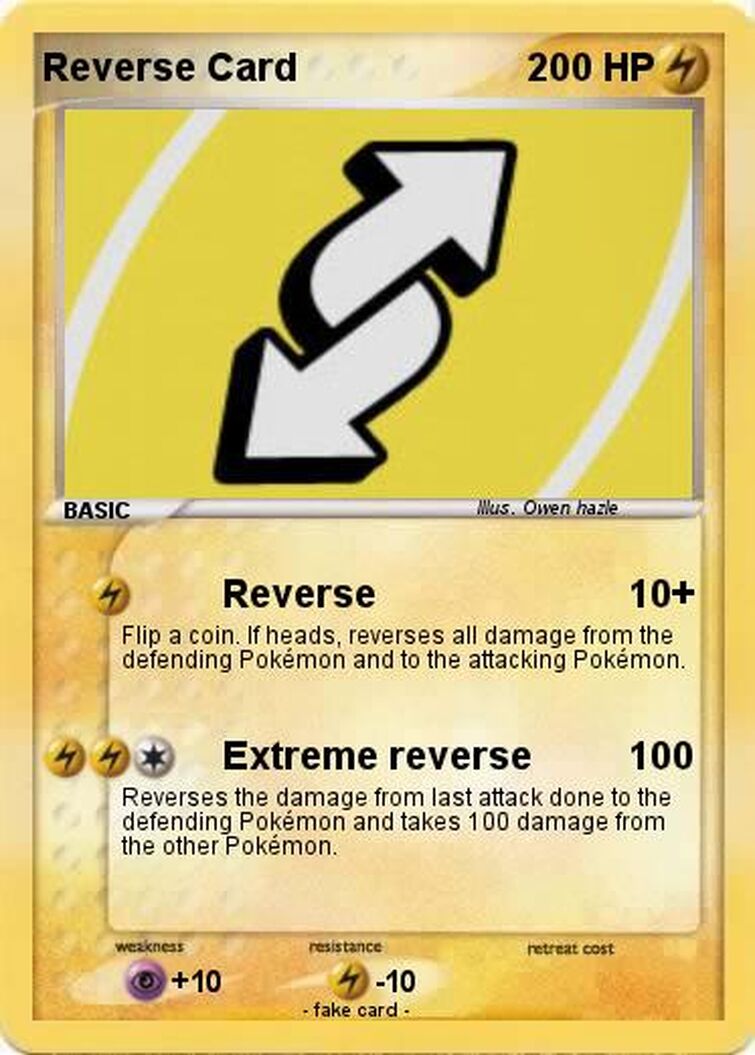 Pokemon Infinite uno card